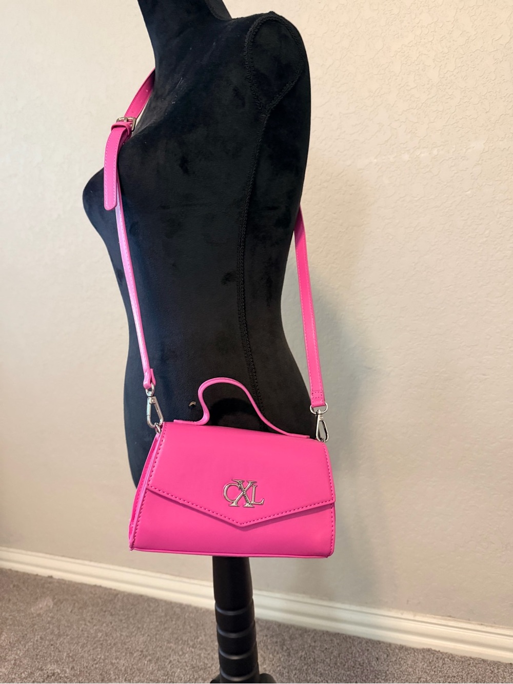 Christian Lacroix Hot Pink Mini Crossbody Bag